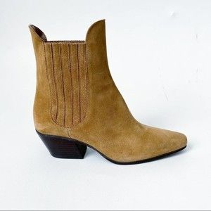 Zara Tan Suede Boots Size 40 New with Tags NWT